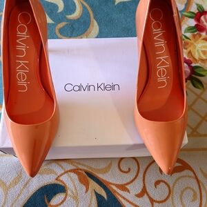 Calvin Klein Women's Orange Pumps